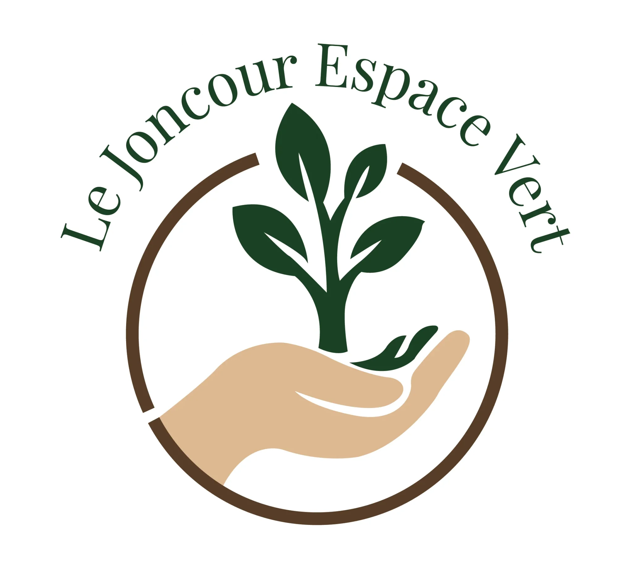 Logo de Le Joncour Espace Vert, paysagiste professionnel pour l'entretien de jardin à Saint-Martin-des-Noyers en Vendée.